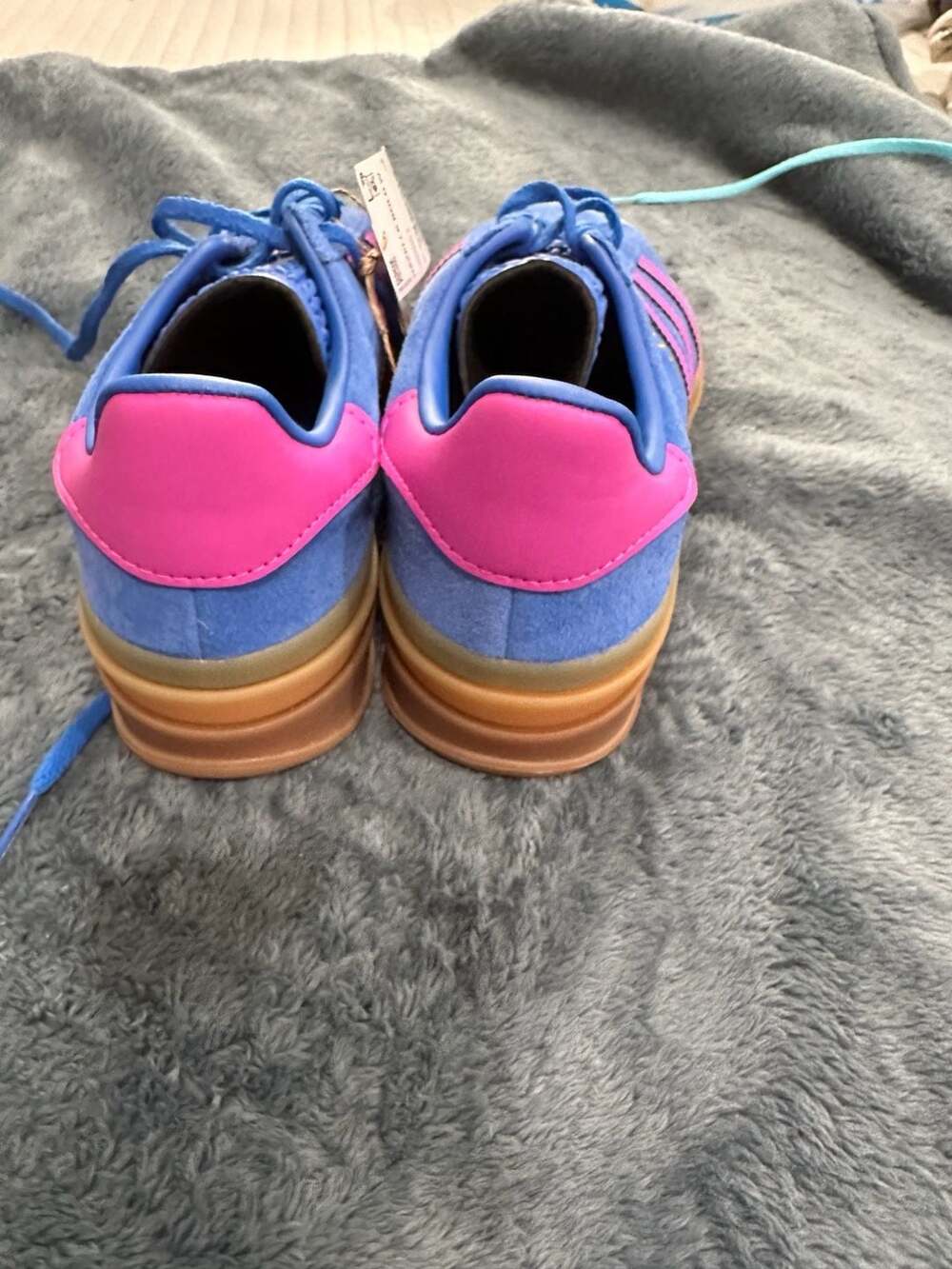 adidas Gazelle Bold W Bold Blue Lucid Pink IG4367 Women's Size 7.5 - Picture 5 of 6